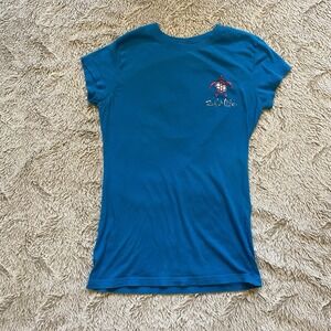 Salt Life T-Shirt Women's Juniors Size S Blue  Pink Tee Turtle  Beach Vacation